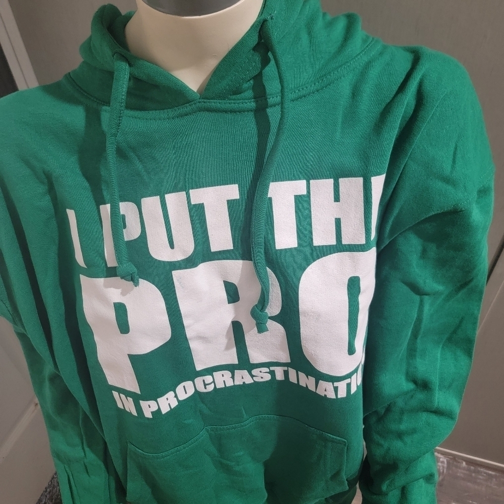 Mens sweatshirt I put the pro in procrastination! - Picture 3 of 8
